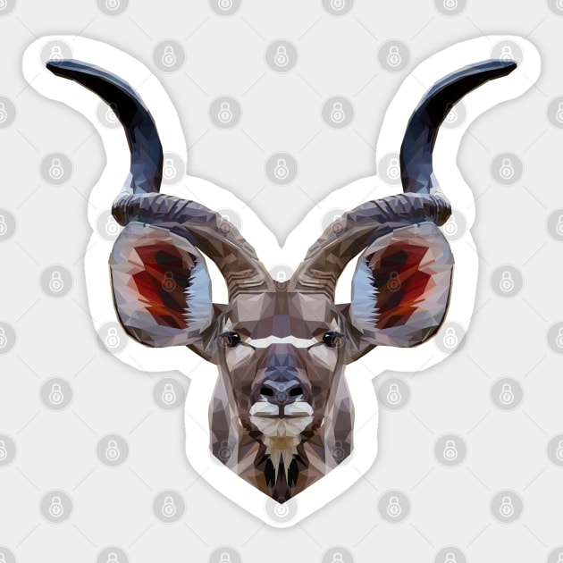 Kudu Sticker by Edwardmhz